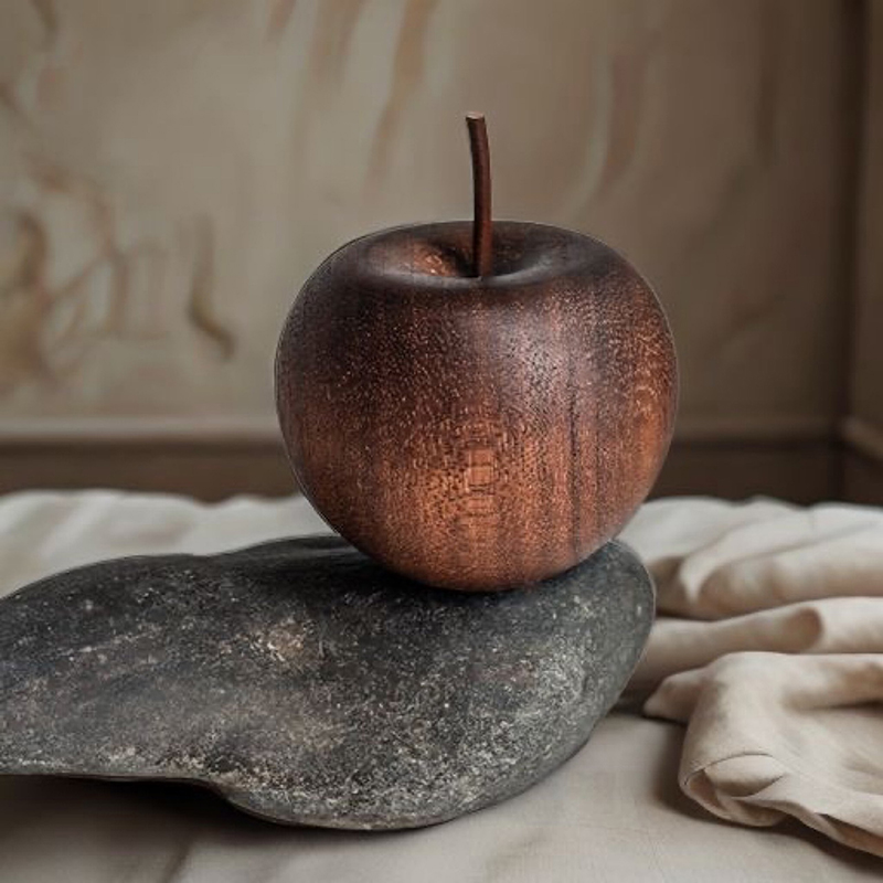 Home Fragrance - 1 adet ahşap elma şekilli uçucu