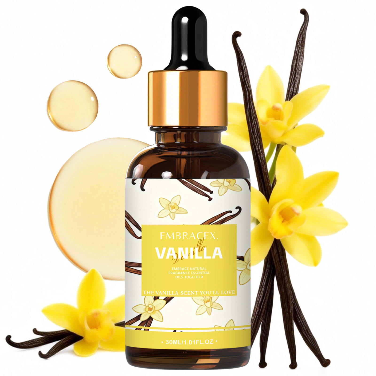 Home Fragrance Accessories - 30ml Vanilya Esansiyel Yağı Difüzörler İçin