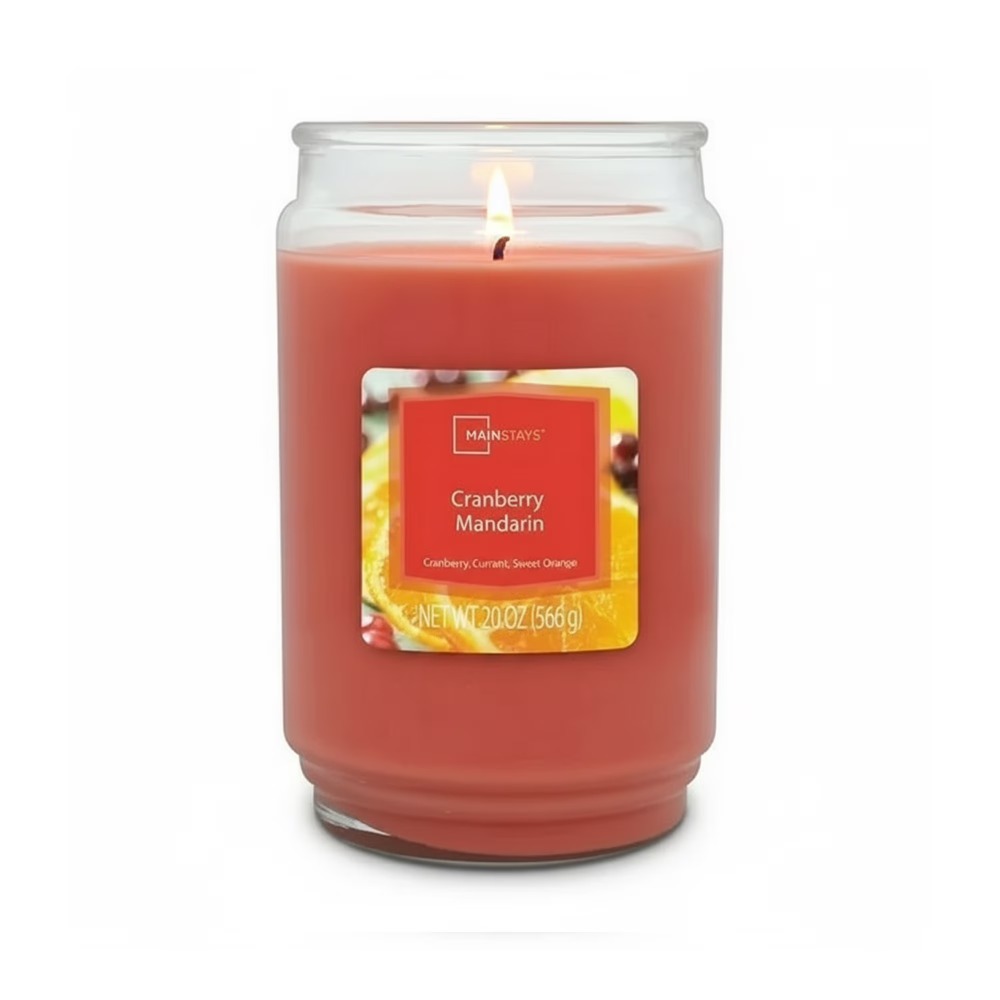Home Fragrance - Kızılcık Mandarin Kokulu Mum Büyük 20oz
