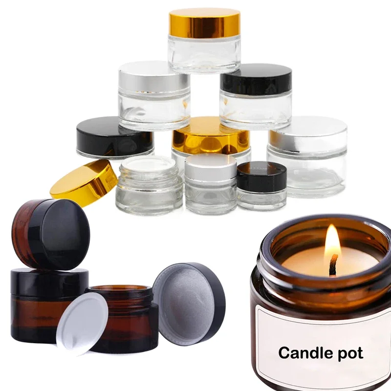 Amber Jar Candle - 5 adet 5g-100g Mini Amber Yuvarlak