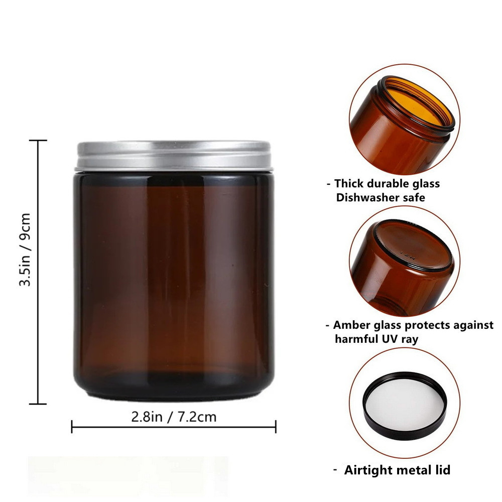 2 adet 8 Oz boş mum kavanoz yu - Amber Jar Candle incelemesi ve fiyatı