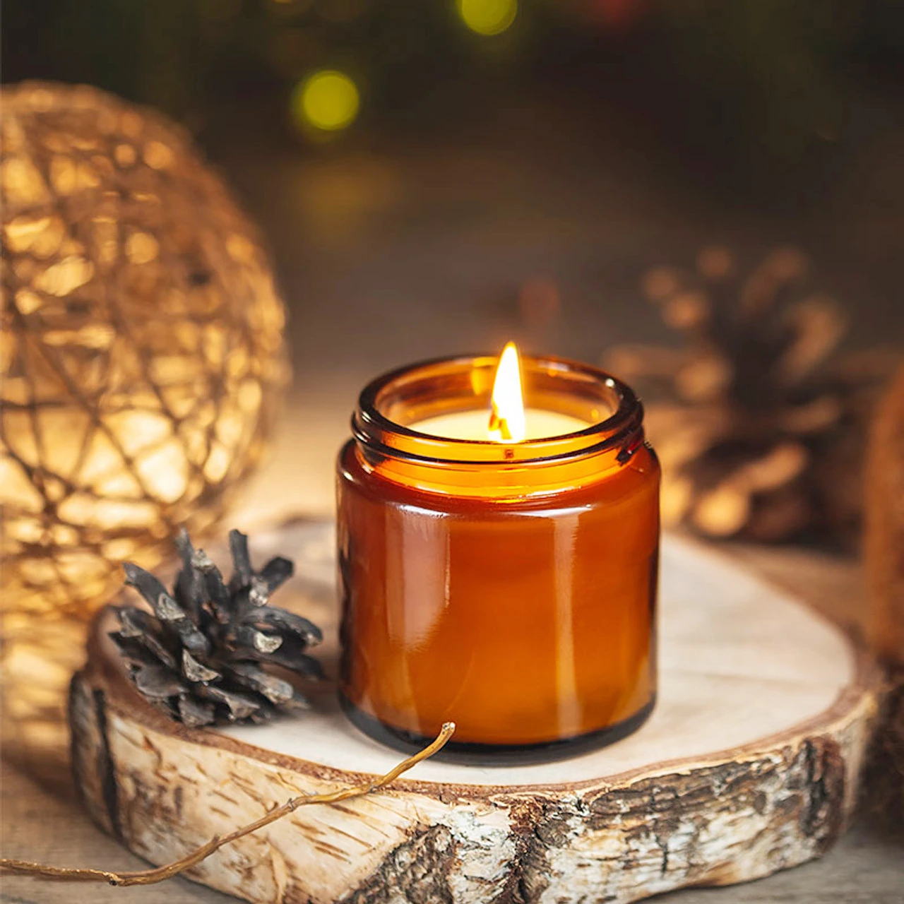 Cam Mum Kavanozları, 4oz Amber - Amber Jar Candle incelemesi ve fiyatı