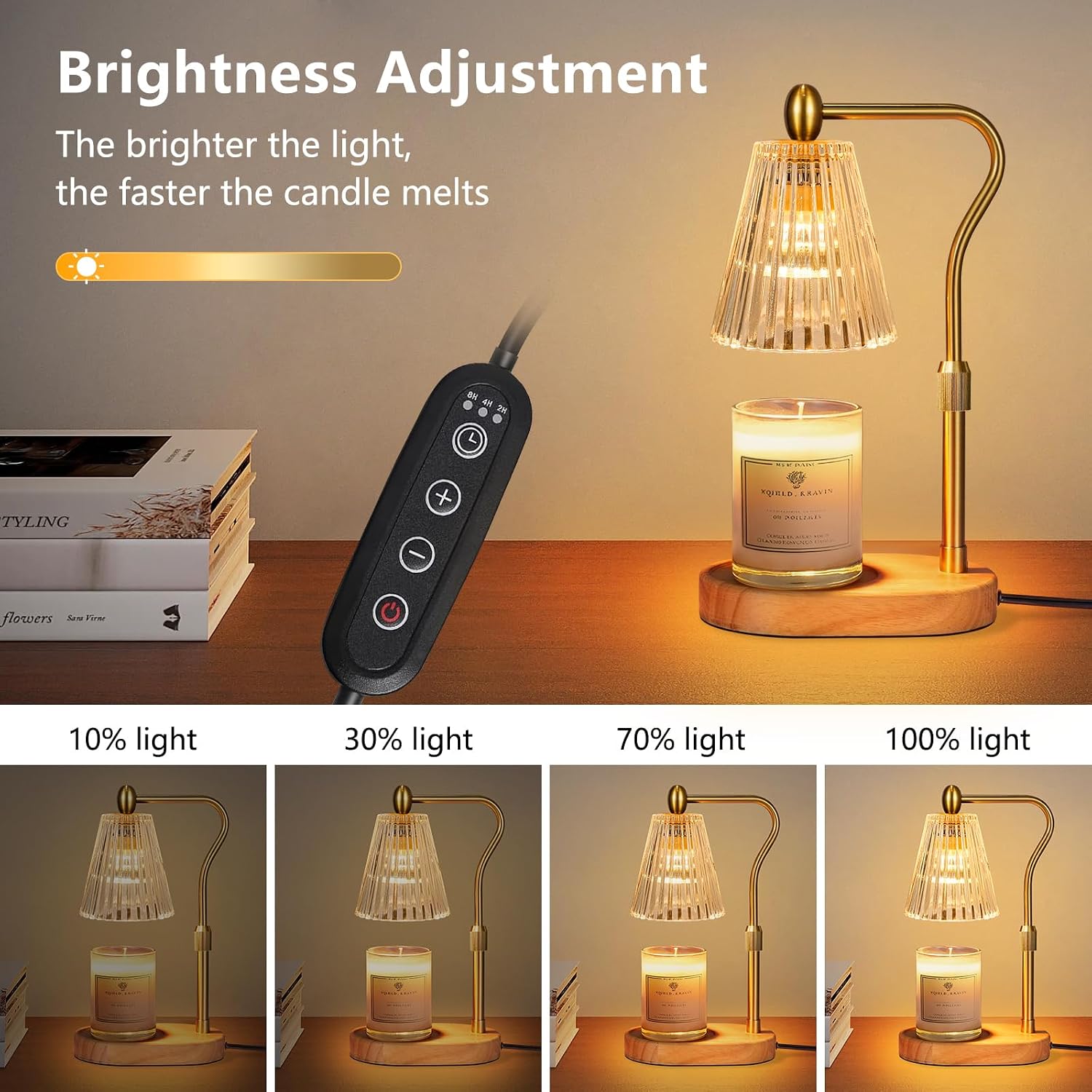 Sıcak Mum Lambası - Ayarlanabi - Amber Jar Candle incelemesi ve fiyatı