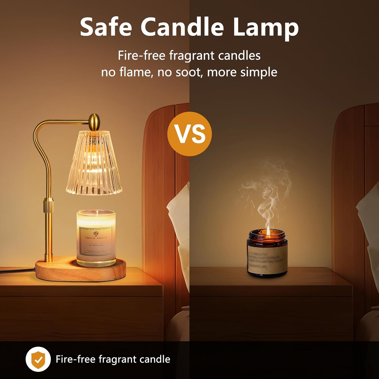Sıcak Mum Lambası - Ayarlanabi - Amber Jar Candle incelemesi ve fiyatı