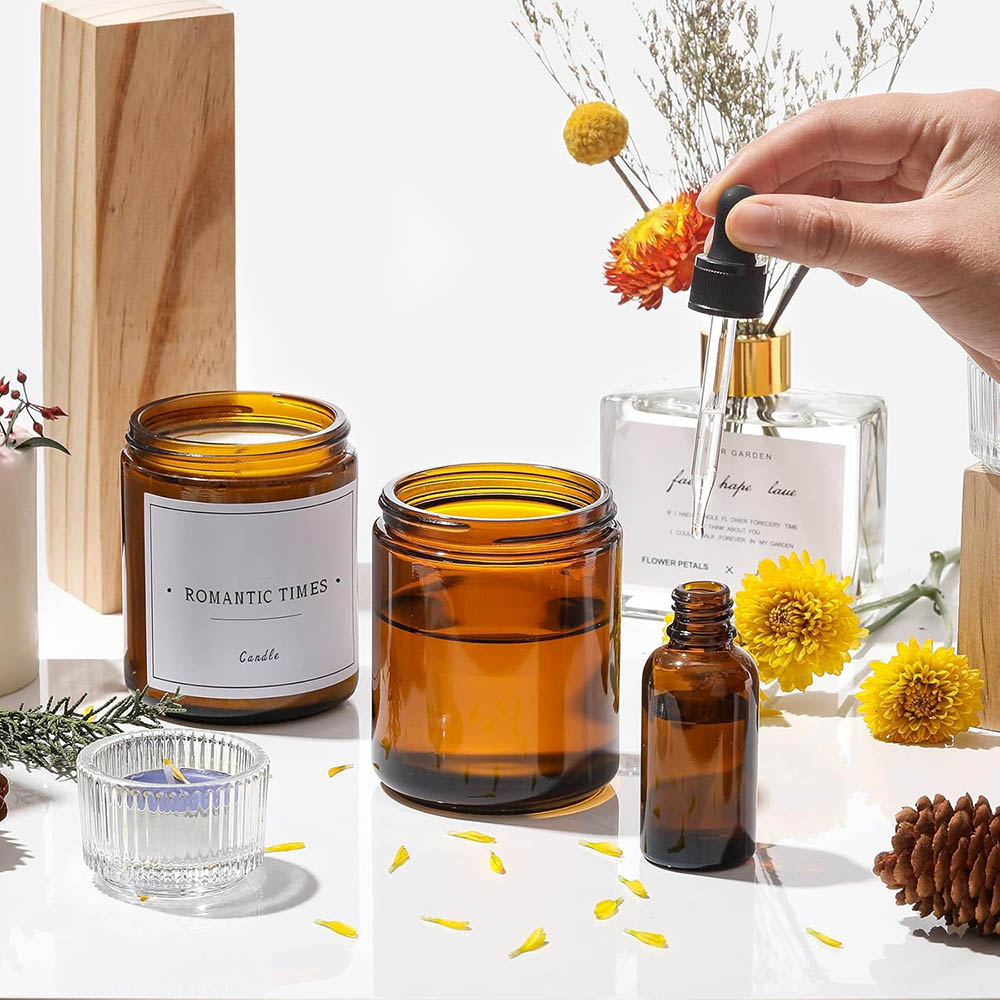 8oz Amber Cam Kavanozlar Siyah - Amber Jar Candle incelemesi ve fiyatı